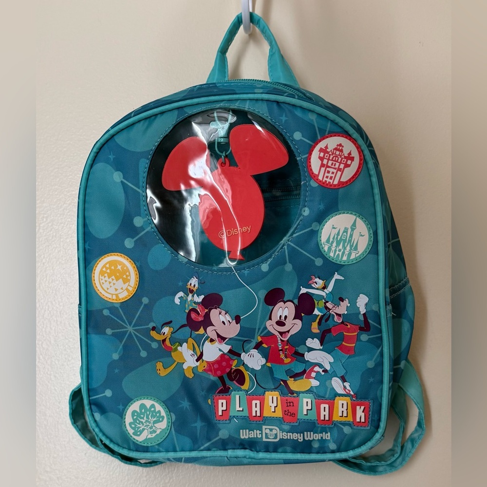 Walt Disney World- PLAY in the PARK mini backpack. Mickey Mouse backpack.
